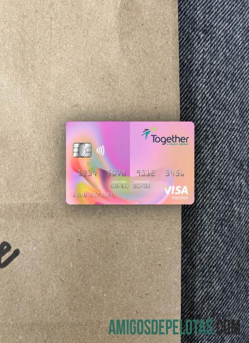 EUA Missouri Juntos Credit Union Bank Visa Electron Card Photolook Front amostra